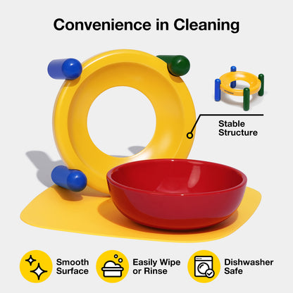 Chroma Ceramic Pet Bowl & Mat Set