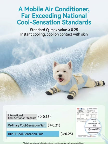 All-in-One Summer Dog Shield UPF 50+ Sun Protection & Bug-Proof Full Body Cooling Suit