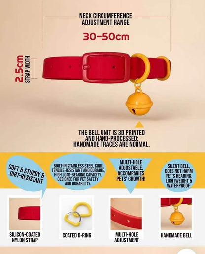 ēlthino Adjustable Pet Bell Collar