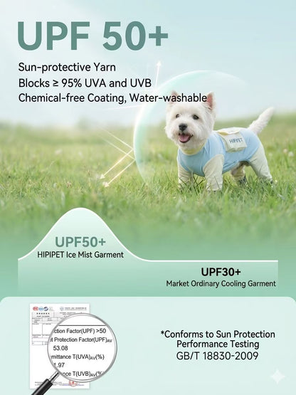 All-in-One Summer Dog Shield UPF 50+ Sun Protection & Bug-Proof Full Body Cooling Suit