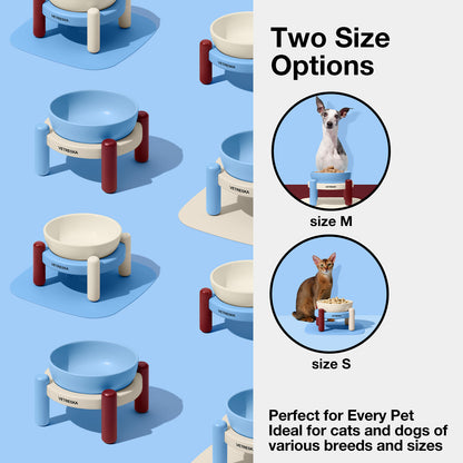 Mist & Merlot Pet Bowl & Mat Set
