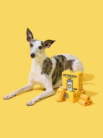 Daisy Poop Bags & Dispenser Set