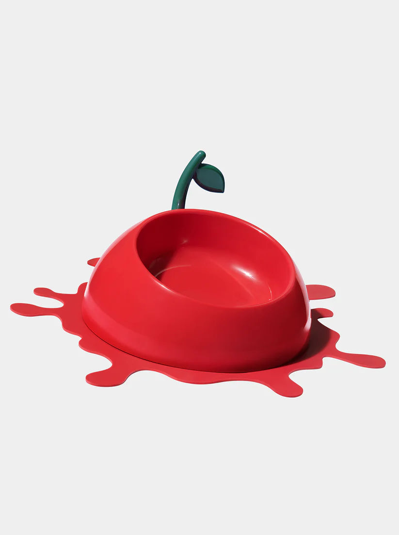 Juicy Cherry Pet Bowl, Spoon & Mat Set