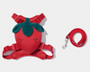 Strawberry Pet Backpack, Harness & Leash Set