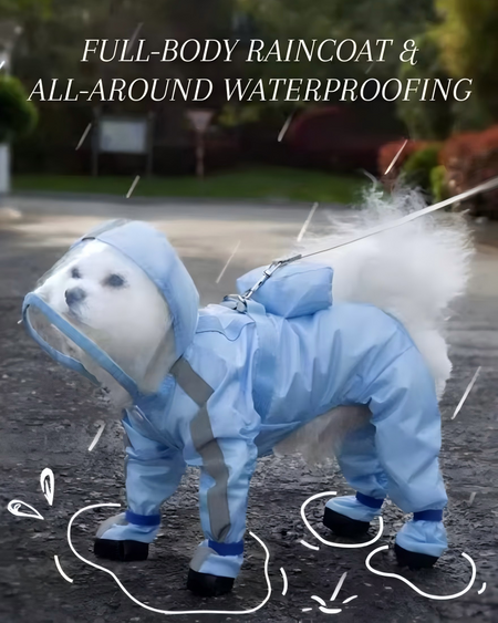 Pawsome Protectors Full-Body Raincoat